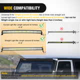 LED Light Bar Cover 42 Inches Black Nylon Protective Sleeve Universal Fit Straight and Curved Bar Waterproof Dustproof Scratch-Proof Light Cover for Driving Off Road Lights