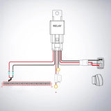 Nilight 42 Inch Triple Row Red Shell Spot Flood Led Light Bar | 14AWG Wire 5Pin Switch