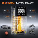 inflator Tire Inflator Portable Air Compressor Battery Rechargeable 12VDC 150PSI Cordless Auto Shutoff w/Digital Pressure Gauge 2X Faster Inflation Air Pump