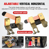 Nilight Top Post Knife Blade Master Switch 12V 24V 250A Battery Negative Disconnect Shut Off Kill Power Isolator for Car Truck Marine RV Vehicle and Electrical Equipment