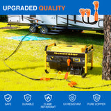 Nilight 50 Amp to 50 Amp RV Y Splitter Adapter Cord 50A Male Plug to Two 50A Female Outlet NEMA 14-50P 14-50R Pure Copper STW 10 AWG Heavy Duty Cable for RV Camper Generator