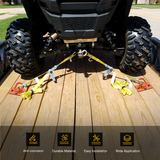 Nilight 2Pcs 1/2" D Rings for Trailers Heavy Duty Trailer Tie Down Rings, Incl. Mounting Hardware, Forged Steel Bolt-On Grab with Back Plates Compatible with Tractor RV UTV Truck, Max 12000Lbs, Orange