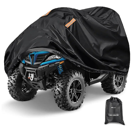 ATV Cover Waterproof 420D Heavy Duty Ripstop Material Black Protects 4 Wheeler from Snow Rain All Season All Weather UV Protection Fits up to 86 Inch Nilight
