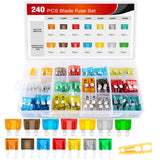 Accessories 240Pcs Standard & Mini Blade Fuse Set