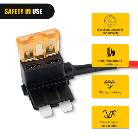Wiring Harness Kit 10Pcs Standard Add-A-Circuit Fuse Adapter