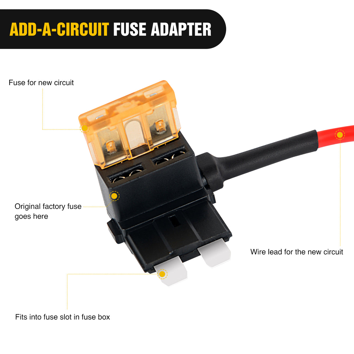 Wiring Harness Kit 10Pcs Standard Add-A-Circuit Fuse Adapter