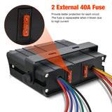6Gang SPST Rocker Switch Box 60Amp Max