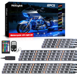 Trailer Light Motorcycle RGB Dual RF Remote Control LED Strip Lights 12PCS