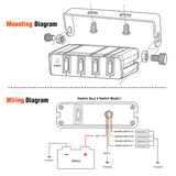 4Gang SPST Rocker Switch Box
