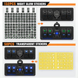 4Gang Aluminum ON/Off Blue Rocker Switch Box w/ QC 3.0 Dual USB Charger Voltmeter