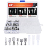 480 PCS Spade Terminals with Insulated Sleeves