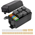 Accessories Fuse and Relay Block Box 6 Slots 12V ATC/ATO Universal Waterproof Kit for Car Truck Marine Boat