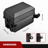 Accessories Fuse and Relay Block Box 6 Slots 12V ATC/ATO Universal Waterproof Kit for Car Truck Marine Boat