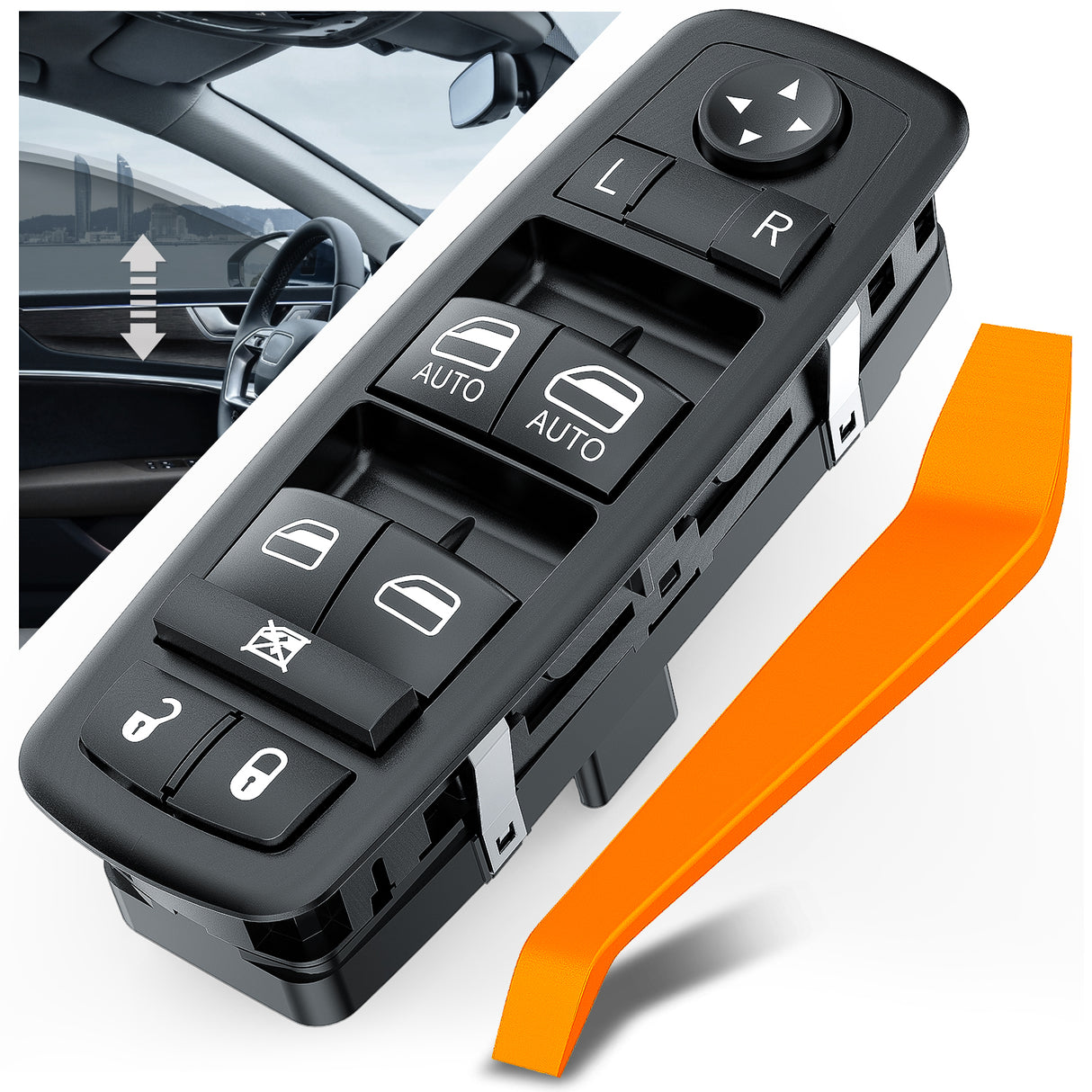 2012 2013 2014 2015 2016 2017 2018 2019 Dodge Grand Caravan 2012 2013 2014 2015 2016 Chrysler Town & Country Power Master Window Switch