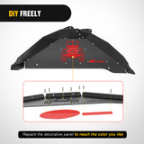 Front & Rear Inner Fender Liners Wheel Cover Fit for 2007 2008 2009 2010 2011 2012 2013 2014 2015 2016 2017 2018 Wrangler JK JKU 4WD (4-Door/2-Door)