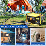 50 Amp to 110V RV Adapter Cord 50 Amp to 20A RV Distribution Adapter Cord 4 Prong 14-50P Male to 4X 5-15R/5-20R Female ETL Listed for RV Camper Generator Household Outlet