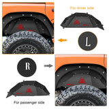 Accessories Rear Inner Fender Liners Steel Wheel Cover Fit for 2018 2019 2020 2021 2022 2023 2024 2025 Wrangler JL JLU 4 Doors 2 Doors Unlimited Bolt-on Style Fender Flares Splash Guards
