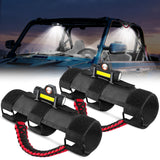 LED Work Light Dome Light Spot Flood Combo Universal 1.75in-2.0in Roll Bar Mount