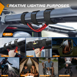 LED Work Light Dome Light Spot Flood Combo Universal 2in-4in Roll Bar Mount