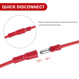 Nilight 200PCS Bullet Terminals Wire Connectors AWG 22-14 Female & Male Butt Insulated Waterproof Electrical Connector Kit for Automotive Marine Electrical Wiring