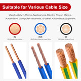 Nilight 200PCS Bullet Terminals Wire Connectors AWG 22-14 Female & Male Butt Insulated Waterproof Electrical Connector Kit for Automotive Marine Electrical Wiring