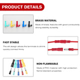 Nilight 200PCS Bullet Terminals Wire Connectors AWG 22-14 Female & Male Butt Insulated Waterproof Electrical Connector Kit for Automotive Marine Electrical Wiring