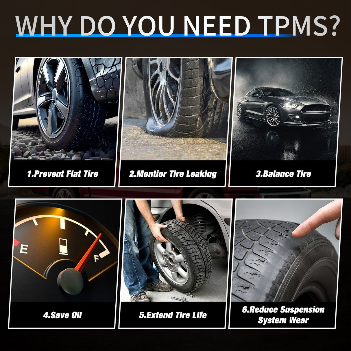 Nilight TPMS Sensor Compatible with 2009 2011 2012 2013 2014 2015 Ford F150 Fusion Mustang 2011-2020 Focus Explorer Lincoln MKS MKT MKX Navigator 315Mhz Tire Pressure Sensors