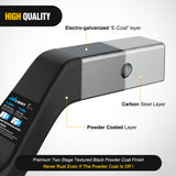 Nilight Forged Trailer Hitch Mount with 2-5/16-Inch Ball Fits 2 Inch Receiver Square 5/8Inch Hitch Pin Clip 15000 lbs 4Inch Drop, 1-1/4Inch Hole, Gloss Black Powder Coat, 2 Years Warranty