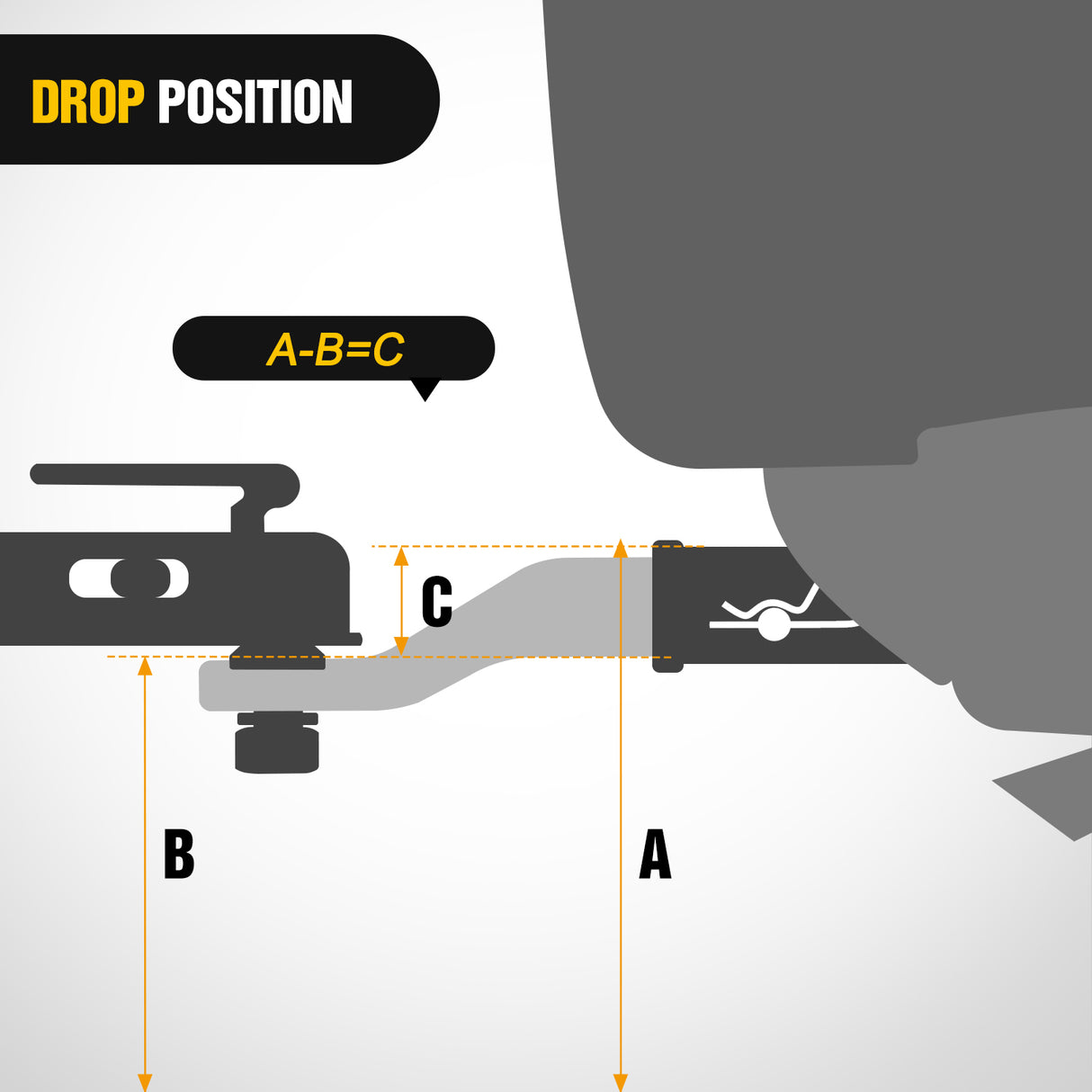 Forged Trailer Hitch Mount with 2-5/16-Inch Ball Fits 2 Inch Receiver Square 5/8Inch Hitch Pin Clip 15000 lbs 2Inch Drop, 1-1/4Inch Hole, Gloss Black Powder Coat, 2 Years Warranty