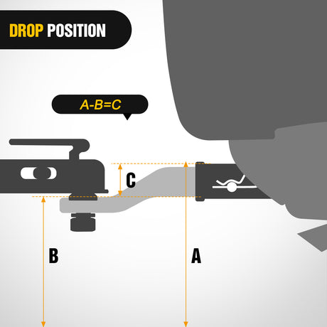 Forged Trailer Hitch Mount with 2-5/16-Inch Ball Fits 2 Inch Receiver Square 5/8Inch Hitch Pin Clip 15000 lbs 2Inch Drop, 1-1/4Inch Hole, Gloss Black Powder Coat, 2 Years Warranty