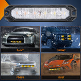 led strobe light 6LED Amber White Surface Mount Flashing Emergency Strobe lights 4 PCS