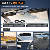 led strobe light 32LED Amber Red Emergency Dash Strobe Lights with Controller Suction Cups