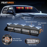 led strobe light 32LED Amber Red Emergency Dash Strobe Lights with Controller Suction Cups