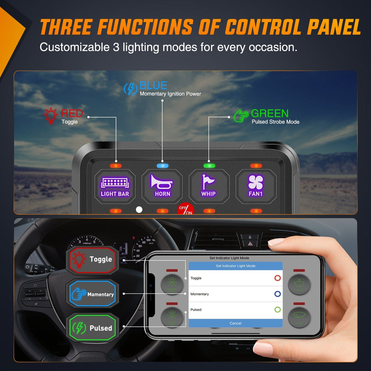 8 Gang RGB Switch Panel Circuit Control System – Nilight