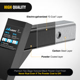 Nilight Trailer Hitch Ball Mount with 5/8Inch Hitch Pin Clip Fits 2 Inch Receiver Square 7500 lbs 8Inch Drop 7Inch Rise 1Inch Hole Gloss Black Powder Coast