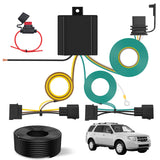 4 Pin Trailer Wiring Harness Kit 56329 Vehicle Custom for 2004 2005 2006 2007 2008 2009 2010 2011 2012 Ford Escape; Edge Freestar; Mazda Tribute; Mercury Mariner; Lincoln MKX