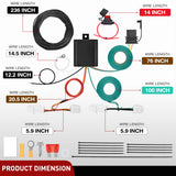 4 Pin Trailer Wiring Harness Kit 56350 Vehicle Side Custom for  2013 2014 2015 2016 2017 2018 2019 2020 2021 2022 Toyota Avalon RAV4 Fit Tow Hitch