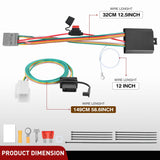 Wiring Harness Kit 4 Pin Trailer Wiring Harness Kit 56217 Fit for 2008 2009 2010 2011 2012 2013 2014 2015 2016 2017 2018 2019 2020 2021 Toyota Highlander Lexus RX350 RX350L