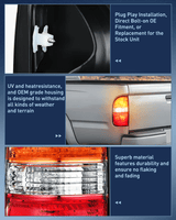 Taillight Assembly 2001 2002 2003 2004 Toyota Tacoma Taillight Assembly Rear Lamp Replacement OE Style Driver Side and Passenger Side