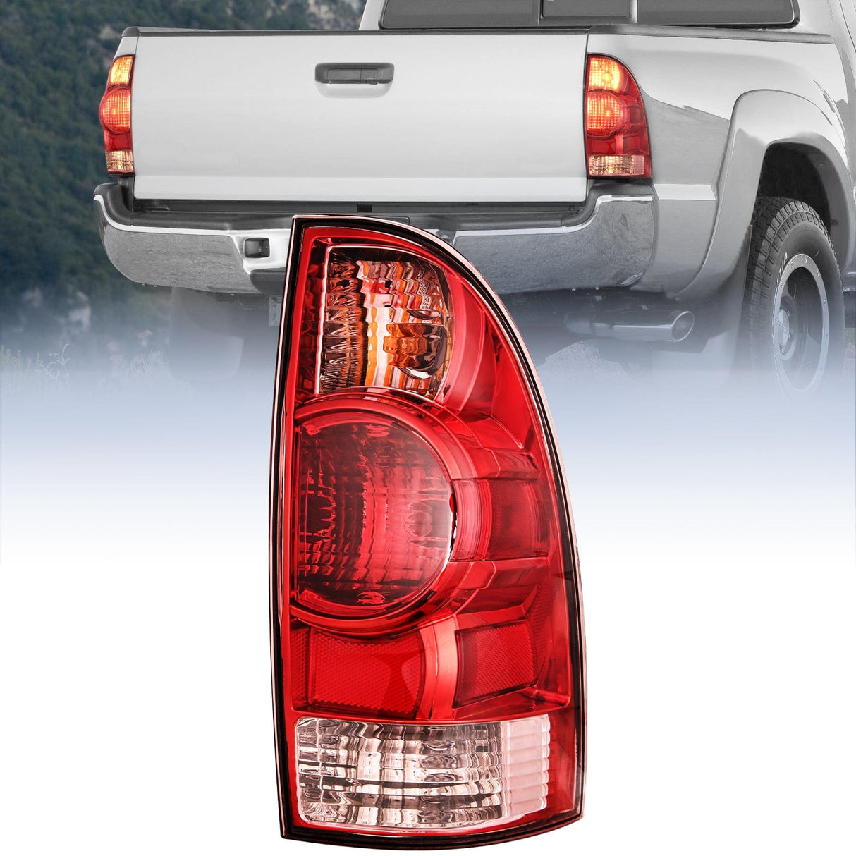 Taillight Assembly 2005 2006 2007 2008 2009 2010 2011 2012 2013 2014 2015 Toyota Tacoma Taillight Assembly Rear Lamp Replacement OE Style Passenger Side