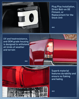 2005-2015 Toyota Tacoma Rear Lamp Replacement Taillight Assembly LED Lens Driver Side and Passenger Side