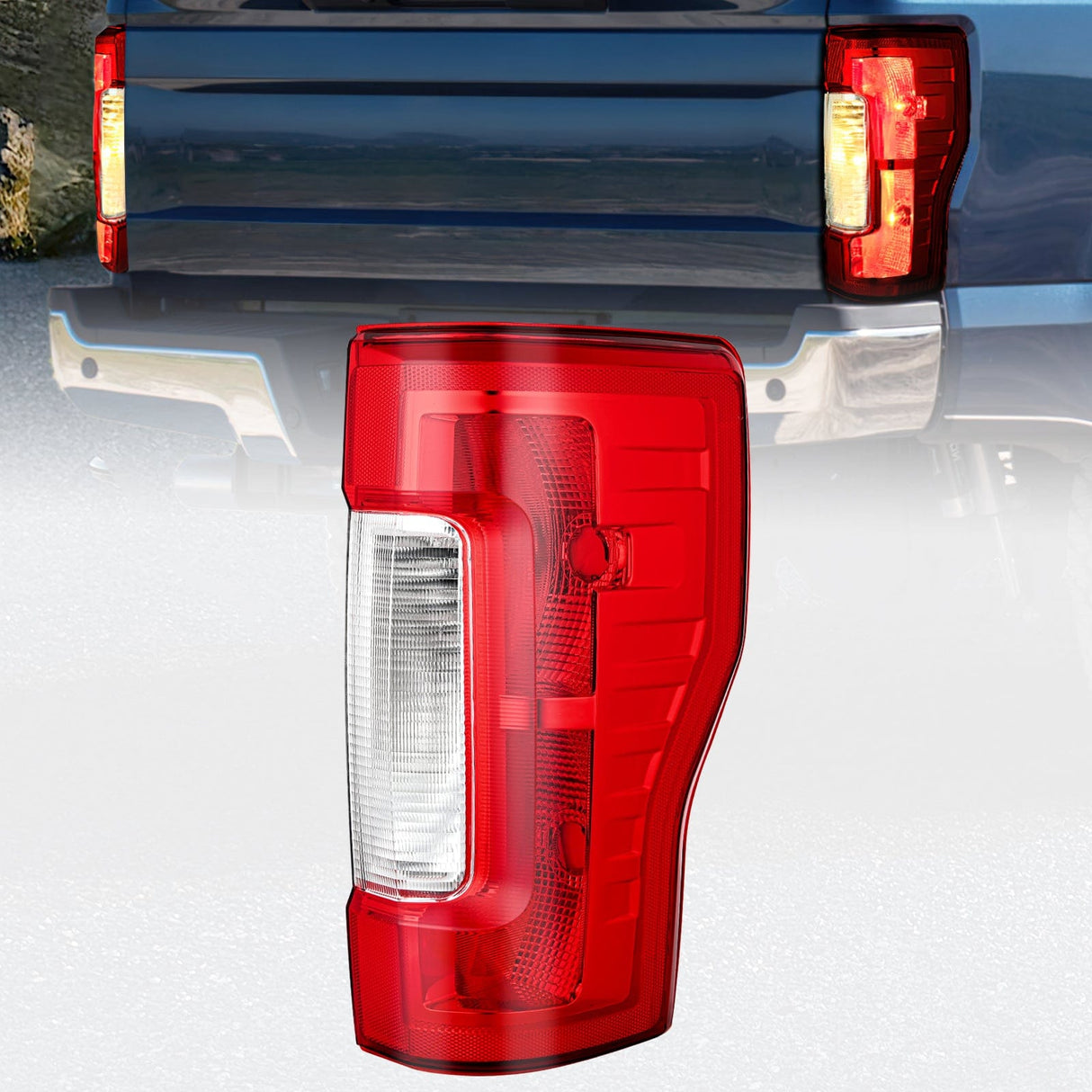 2017-2019 Ford F250 F350 Super Duty Rear Lamp Replacement Taillight Assembly OE Style Passenger Side Red Lens