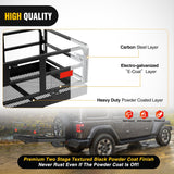 Cargo Carrier 60 x 24 x 14.4 Inch Hitch Cargo Carrier with Hitch Stabilizer