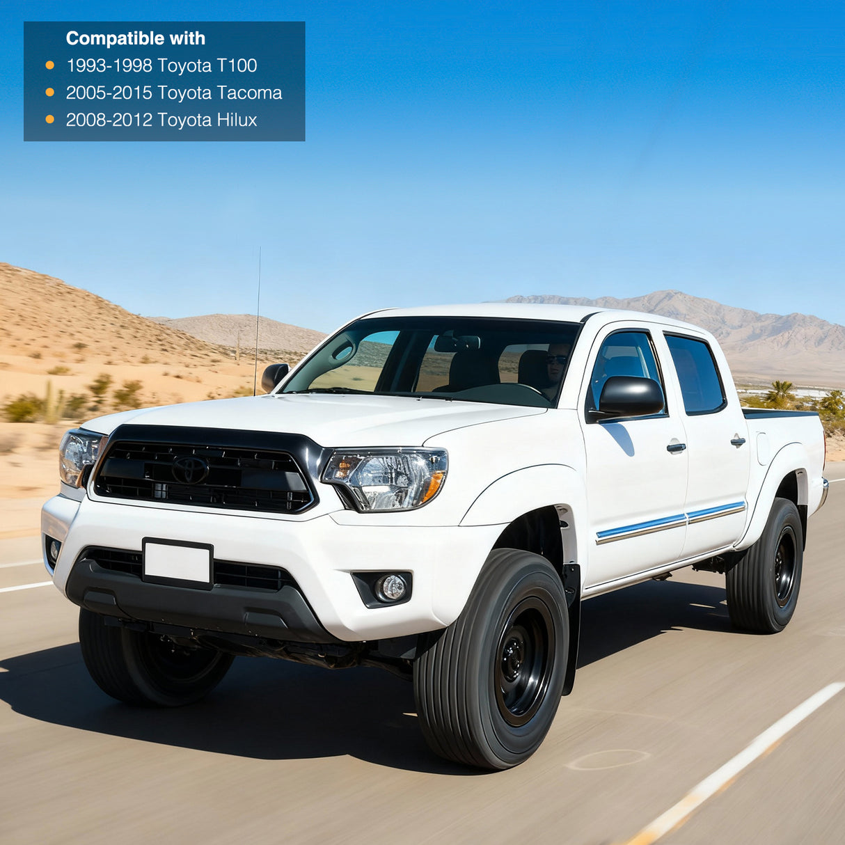 4 Pin Trailer Wiring Harness Kit 55513 Custom for Toyota Tacoma Hilux T100 1993 1994 1995 1996 1997 1998 2005 2006 2007 2008 2009 2010 2011 2012 2013 2014 2015