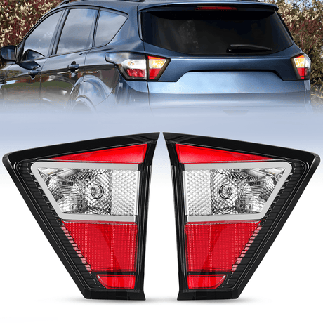 Nilight Taillight Assembly Compatible with 2017 2018 2019 Ford Escape Kuga Inner Rear Lamp Replacement OE Style LED and halogen bulbs Driver Passenger Side