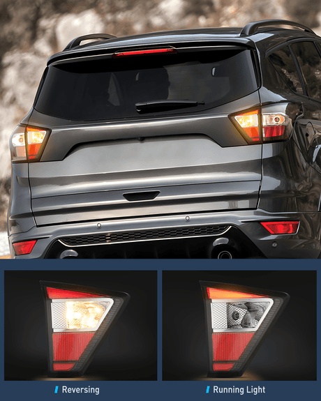 Nilight Taillight Assembly Compatible with 2017 2018 2019 Ford Escape Kuga Inner Rear Lamp Replacement OE Style LED and halogen bulbs Driver Passenger Side