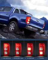 Nilight Taillight Assembly Compatible with 2019 2020 2021 2022 2023 Ford Ranger XL Rear Lamp Replacement OE Style LED and halogen bulbs Driver Passenger Side