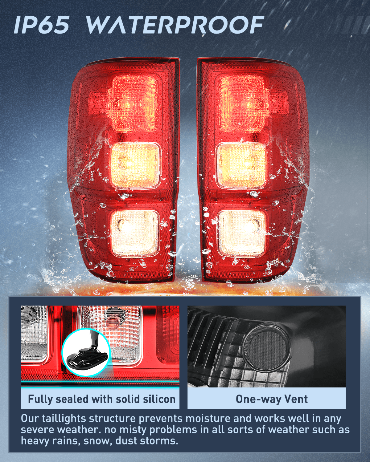 Nilight Taillight Assembly Compatible with 2019 2020 2021 2022 2023 Ford Ranger XL Rear Lamp Replacement OE Style LED and halogen bulbs Driver Passenger Side