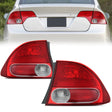 Nilight Taillight Assembly Compatible with 2006 2007 2008 Honda Civic Sedan Hybrid DX EX GX LX 4 Door Rear Lamp Replacement OE Style Driver and Passenger Side