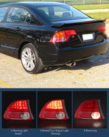 Nilight Taillight Assembly Compatible with 2006 2007 2008 Honda Civic Sedan Hybrid DX EX GX LX 4 Door Rear Lamp Replacement OE Style Driver Side